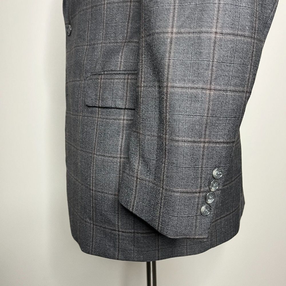 Jos. A. Bank Charcoal Checkered Sport Coat - Picture 3 of 12